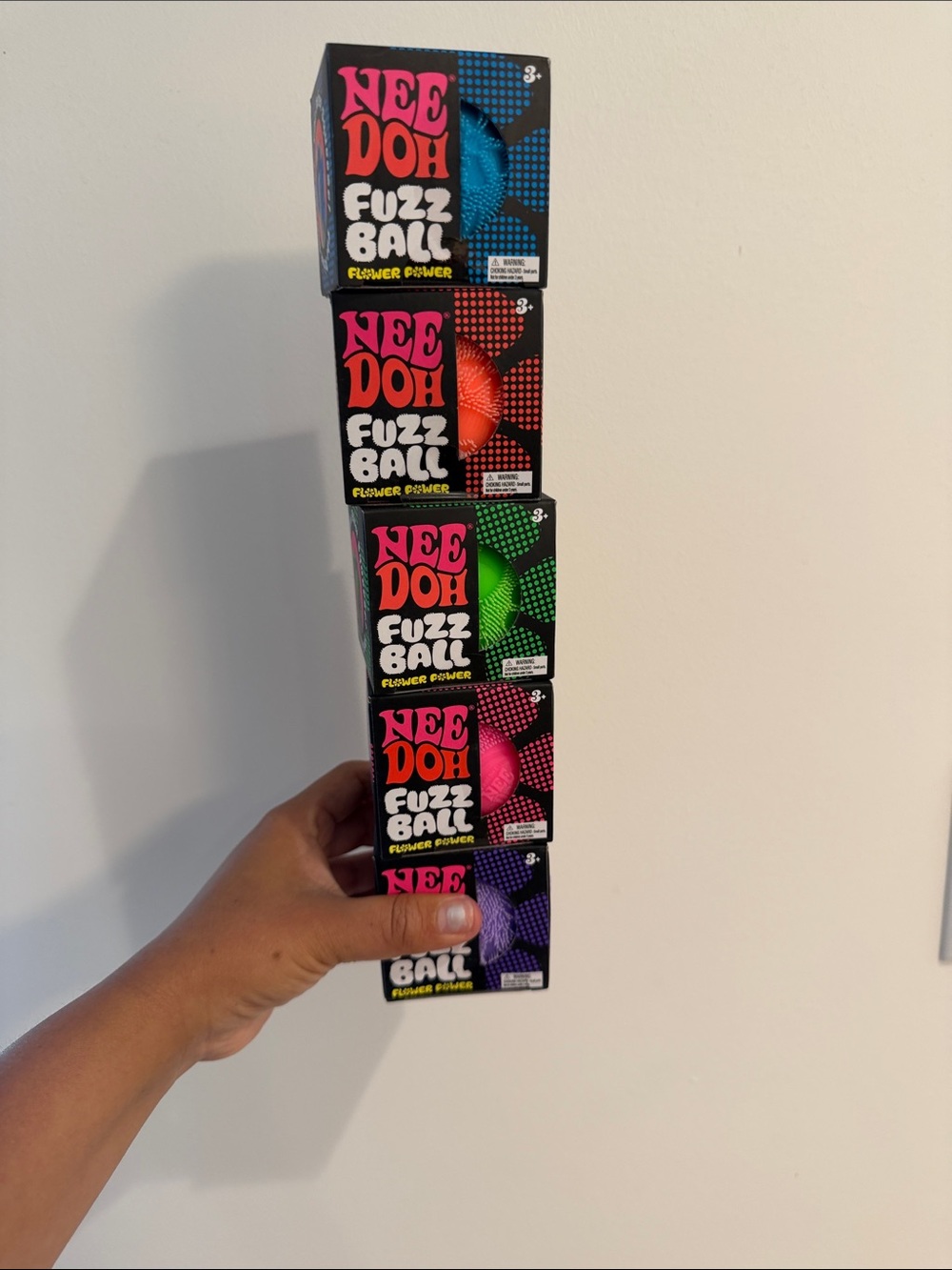 Nee Doh flower power Fuzz Ball complete set sealed authentic